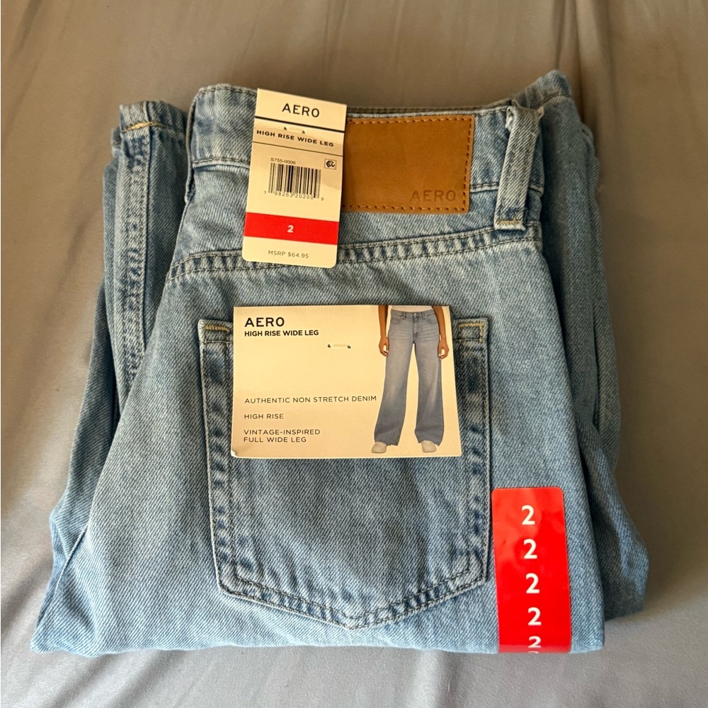 Aeropostale Medium Wash High Rise Jeans